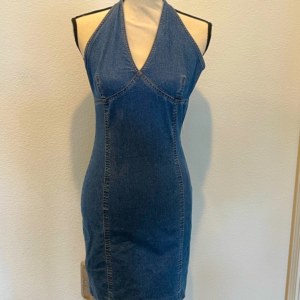 Ralph Lauren denim halter top dress - PERFECT FOR RODEO SEASON